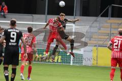 3.Liga - Saison 2022/2023 - SC Freiburg II - FC Ingolstadt 04 -  Calvin Brackelmann (Nr.17 - FCI) - Daniels Kyereh (Nr.11 - SC Freiburg II) - - Foto: Meyer Jürgen