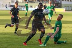 Testspiel - SV Manching - TSV Jetzendorf - Schäffler Alexander grün Jetzendorf  - Diallo Mamadou schwarz Manching - Foto: Jürgen Meyer