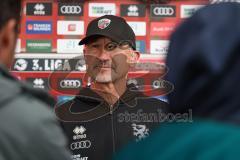 3. Liga - Saison 2026/27 - FC Ingolstadt 04 - SV Wehen Wiesbaden - Cheftrainer Achim Beierlorzer (FCI)   im Interview mit Magenta Sport  - XXXXX - Foto: Meyer Jürgen