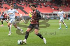 3. Liga; FC Ingolstadt 04 - MSV Duisburg; Nishan Velupilay (28 FCI) Ens Martin (4 MSV)