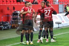 3. Liga; FC Ingolstadt 04 - Hallescher FC; Tor Jubel Treffer Tobias Bech (11, FCI), Tobias Bech (11, FCI) Marcel Costly (22, FCI) Valmir Sulejmani (7, FCI)