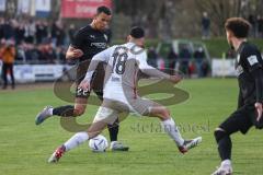 Toto-Pokal; ATSV Erlangen - FC Ingolstadt 04; Marcel Costly (22, FCI) Sebastien Döring ( ATSV)