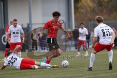 2023_10_28 - Bayernliga Nord - Saison 2023/24 - FC Ingolstadt 04 II - ASV Cham - Erion Mataj (Nr.13 - FCI U21) - Marco Pfab weiss Cham - Foto: Meyer Jürgen