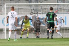 2.BL; FC Ingolstadt 04 - SpVgg Greuther Fürth; Testspiel; Torwart Fabijan Buntic (24, FCI), Rico Preisinger (6, FCI) Fein Adrian (6 Fürth) Stefan Kutschke (30, FCI)