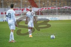 3. Liga - FSV Zwickau - FC Ingolstadt 04 - Absprache Freistoß, Marcel Gaus (19, FCI) Marc Stendera (10, FCI)