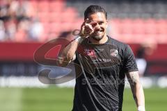 3. Liga; FC Ingolstadt 04 - Hannover 96 II; vor dem Spiel Pascal Testroet (37, FCI)