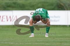 Bezirksliga - Saison 2023/2024 - SV Manching  - VFB Eichstätt II - Sebastian Graßl (Nr.10 - SV Manching) nach einer vergebenen Torchance - Foto: Meyer Jürgen
