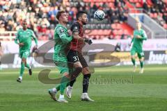 3. Liga; FC Ingolstadt 04 - 
SV Sandhausen; Zweikampf Kampf um den Ball Pascal Testroet (37, FCI)