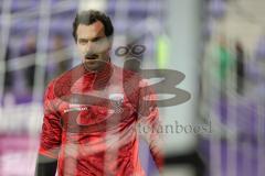 3. Liga; Erzgebirge Aue - FC Ingolstadt 04; vor dem Spiel Torwart Kai Eisele (25, FCI)