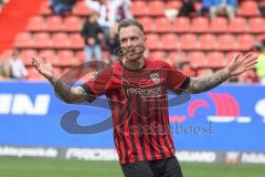 3.Liga - Saison 2022/2023 - FC Ingolstadt 04 -  SV Meppen - Patrick Schmidt (Nr.9 - FCI) Der 2:0 Führungstreffer durch ein Eigentor von Kraulich Tobias (Nr.33 - SV Meppen) - jubel - Foto: Meyer Jürgen