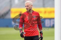 Toto-Pokal Finale; Würzburger Kickers - FC Ingolstadt 04; vor dem Spiel Torwart Marius Funk (1, FCI)