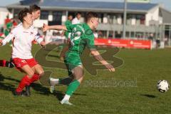 Bezirksliga - Saison 2023/24 - TSV Gaimersheim - FC Schwabing München - Gabriel Weiß (Nr.32 - Gaimersheim) - Lasse Betthäuser weiss Schwabing - Foto: Meyer Jürgen