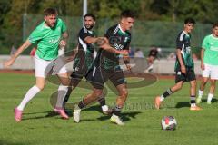 Bezirksliga - Saison 2025/26 - FC Fatih Ingolstadt - TSV Gaimersheim - Nico von Swiontek Brzezinski (Nr.17 - TSV Gaimersheim) - Sebastian Rutkowski grün Fatih - Foto: Meyer Jürgen