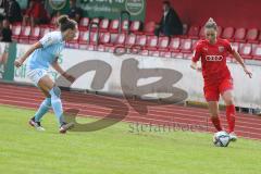 2. Frauen-Bundesliga - Saison 2021/2022 - FC Ingolstadt 04 - Bor. Bocholt - Galvez Estrada (#2 FCI) - Oliveira Leite #17 blau Bocholt - Foto: Meyer Jürgen