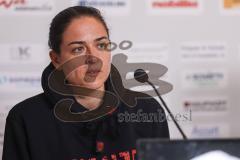 3. Liga; SC Verl - FC Ingolstadt 04; Interview Pressekonferenz Cheftrainerin Sabrina Wittmann (FCI)  Sieg 1:4