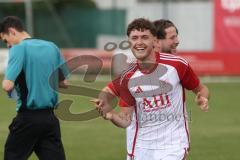 Kreisklasse - Saison 2024/25- Türk SV Ingolstadt - SV Stammham-  -  Der 0:2 Führungstreffer durch - Enis Kuqanaj weiss Türkisch per Fallrückzieher - jubel  - Foto: Meyer Jürgen