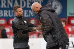 2. Frauen-Bundesliga - Saison 2021/2022 - FC Ingolstadt 04 - SV Henstedt-Ulzburg - Thorsten Splieth Co-Trainer (FCI) rechts - Winter Maikl Co-Trainer FCI links -  - Foto: Meyer Jürgen
