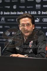 3. Liga; FC Ingolstadt 04 - Neue Trainerin, Pressekonferenz, Cheftrainerin Sabrina Wittman (FCI) Sportdirektor Ivica Grlic  (FCI)