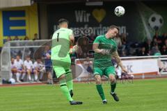 Bezirksliga - Saison 2023/2024 - TSV Gaimersheim - TSV Rohrbach  - Marco Ziegelmeier Torwat Rohrbach - Manuell Bittlmayer (Nr.33 - Gaimersheim) - grün - Foto: Meyer Jürgen