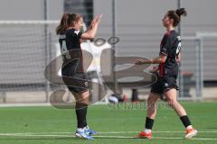 2. Bundesliga Frauen - Saison 2024/25 - FC Ingolstadt 04 Frauen - SC Freiburg II - Der 2:0 Führungstreffer durch Stefanie Reischmann (Nr.24 - FCI Frauen) - jubel  - Emma Kusch (Nr.9 - FCI Frauen) - Foto: Meyer Jürgen