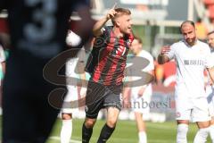 3. Liga - Saison 2024/25 - FC Ingolstadt 04 - SV Wehen Wiesbaden - Der 2:1 Führungstreffer - jubel - Benjamin Kanuric (Nr.8 - FCI) - XXXXX - Foto: Meyer Jürgen