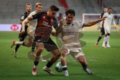 3. Liga - Saison 2026/27 - FC Ingolstadt 04 - TSG Hoffenheim II - Yasin Zor (Nr.10 - Hoffenheim) - Emre Gül (Nr.5 - FCI) - Foto: Meyer Jürgen