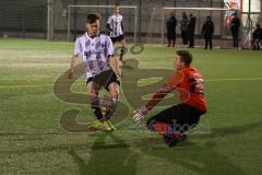 Audi Schanzer Amateur Cup 2022 -  Finale  - TSV Hohenwart - TSV Walpertskirchen - Der 2:0 Führungstreffer durch Leon Sedlmair weiss Hohenwart - jubel -  Thomas Pfanzelt Torwart Walpertskirchen -  - Foto: Jürgen Meyer