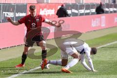 3. Liga - FC Ingolstadt 04 - Waldhof Mannheim - Stefan Kutschke (30, FCI) Costly Marcel (17 Mannheim)