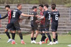 Bayernliga Nord - Saison 2024/25 - FC Ingolstadt 04 II - Würzburger FV 04 - - jubel - Davide Sekulovic (Nr.7 - FCI U21) schiesst zum 1:0 Führungstreffer ein- Foto: Meyer Jürgen