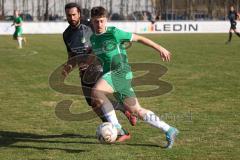 Kreisklasse - Saison 2022/2023 -FC Gerolfing II - GW Ingolstadt - Florian Uslar grün Gerolfing - Hakan Gökhan
 schwarz GW Ingolstadt - Foto: Meyer Jürgen