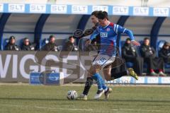 3. Liga - Saison 2025/26 - Hansa Rostock - FC Ingolstadt 04  - Julian Kügel (Nr.29 - FCI) - Ahmet Gürleyen (Nr.15 - Hansa Rostock) - Foto: Meyer Jürgen