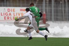 AUDI - Schanzer Amateurcup - Finale -  2026  - SV Hundszell - SV Denkendorf - Matthias Pickl grün Denkendorf - Maximilian Plattner weiss Hundszell - Foto: Meyer Jürgen
