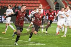 3. Liga; FC Ingolstadt 04 - SC Freiburg II; Elfmeter Jannik Mause (7, FCI) Tor Jubel Treffer Simon Lorenz (32, FCI)