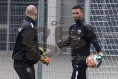 2.BL; FC Ingolstadt 04 - Trainingsstart nach Winterpause, Neuzugänge, Torwart-Trainer Robert Wulnikowski (FCI) Torwart Dejan Stojanovic (FCI)