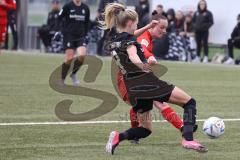 2. Fußball-Liga - Frauen - Saison 2022/2023 - FC Ingolstadt 04 - SC Freiburg II - Vanessa Haim (Nr.13 - FCI Frauen) - Fellhauer Kim schwarz Freiburg - Foto: Meyer Jürgen