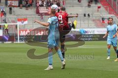 3.Liga - Saison 2022/2023 - FC Ingolstadt 04 -  SV Wehen Wiesbaden - Patrick Schmidt (Nr.9 - FCI) - Florian Carstens (Nr.17 - SV Wehen Wiesbaden) - Foto: Meyer Jürgen