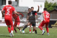 Bezirksliga - Saison 2024/25- TSV Gaimersheim - FC Fatih Ingolstadt - Nicolane Nechita (Nr.19 - TSV Gaimersheim) - Erdogan Nasufal rot Fatih - Foto: Meyer Jürgen