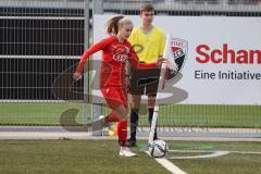 Frauen - Bayernliga -  FC Ingolstadt 04 II -SV Frensdorf -  Lara Streitferdt rot FCI beim Eckball - Foto: Meyer Jürgen