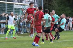Toto-Pokal; FSV Harthof München - FC Ingolstadt 04; Ecke Torchance verpasst Davide Sekulovic (33, FCI) Ognjen Drakulic (30, FCI) Simon Lorenz (32, FCI)
