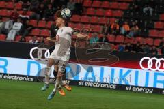 3. Liga - Saison 2023/24 - FC Ingolstadt 04 - Waldhof Mannheim - Sebastian Gronning (Nr.11 - FCI) - Laurent Jans (#18 Mannheim) - Foto: Meyer Jürgen