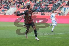 3. Liga; FC Ingolstadt 04 - MSV Duisburg; Tor Jubel Treffer 2:1 Fredrik Carlsen (8, FCI)