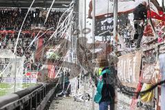 2.BL; FC St. Pauli - FC Ingolstadt 04, Fans Kurve Choreo