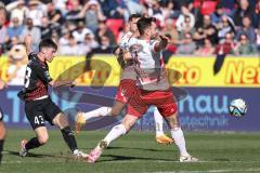 3. Liga; SSV Jahn Regensburg - FC Ingolstadt 04; Felix Keidel (43, FCI) Ballas Florian (4 Jahn)