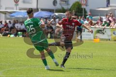 Vorbereitungsspiel - Testspiel - FC Ingolstadt 04 - VFB Eichstätt  - Preißinger Rico (#6 FCI) - Erten Deniz grün Eichstätt - Foto: Jürgen Meyer