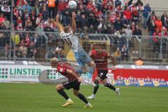 3.Liga - Saison 2022/2023 - TSV 1860 München - FC Ingolstadt 04 - Tobias Bech (Nr.11 - FCI) - Fabian Greilinger (Nr.11 - 1860 München) - - Foto: Meyer Jürgen