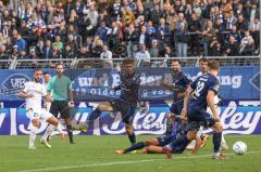 3. Liga; VfB Oldenburg - FC Ingolstadt 04; David Kopacz (29, FCI) Tor Jubel Treffer Steurer Oliver (32 VfB) Appiah Marcel (3 VfB) #031#Marcel Costly (22, FCI)