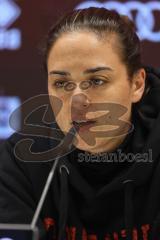 3. Liga; FC Ingolstadt 04 - Alemannia Aachen; Interview Pressekonferenz nach dem Spiel Cheftrainerin Sabrina Wittmann (FCI) Niederlage 0:3