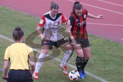2. Bundesliga Frauen - Saison 2024/25 - FC Ingolstadt 04 Frauen - Eintracht Frankfurt II - Stefanie Reischmann (Nr.24 - FCI Frauen) - Zimmermann Tessa weiss Frankfurt - Foto: Meyer Jürgen