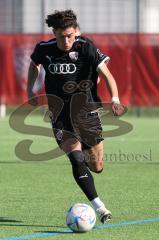 B-Junioren Bundesliga  - Saison 2023/24 - B-Junioren - FC Ingolstadt 04 - FC Bayern München - Polat Arel schwarz FCI - XXXXX - Foto: Meyer Jürgen