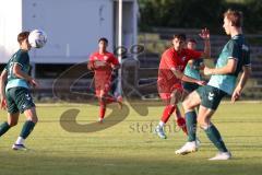 Bayernliga Nord - Saison 2023/2024 - FC Ingolstadt 04 - SSV Jahn Regensburg - Arian Llugiqi rot FCI - Trifft zum 1:0 Führungstreffer - jubel - Foto: Meyer Jürgen